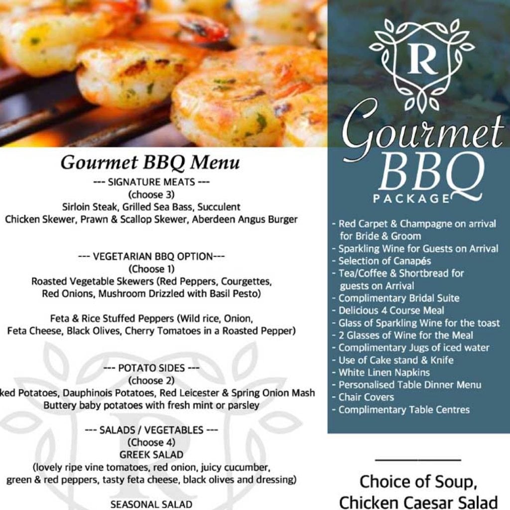 Gourmet bbq menu Rossharbour Resort Lough Erne Fermanagh Gourmet bbq menu Rossharbour Resort Lough Erne Fermanagh