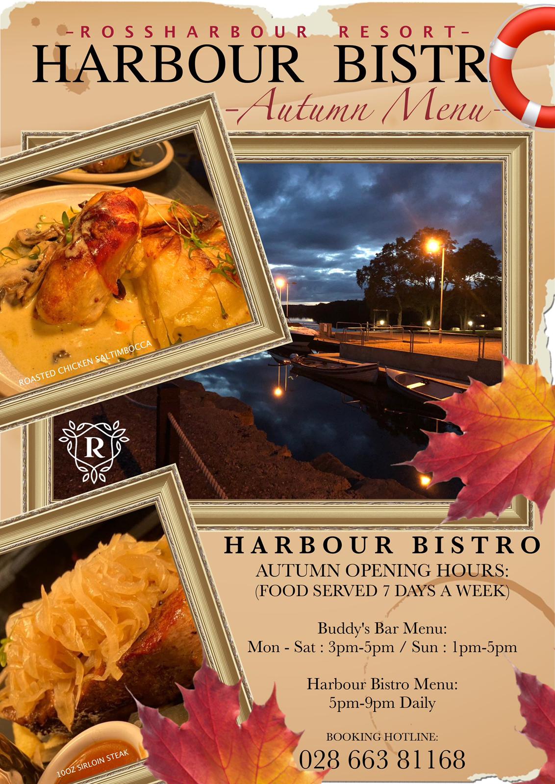 The Harbour Bistro - Rossharbour Resort, Lough Erne, Fermanagh
