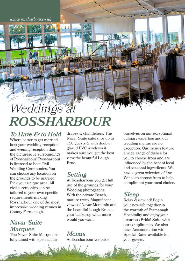 Rossharbour Wedding Brochure